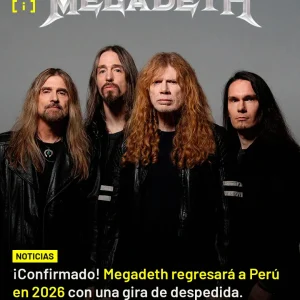 Megadeth en lima 2026
